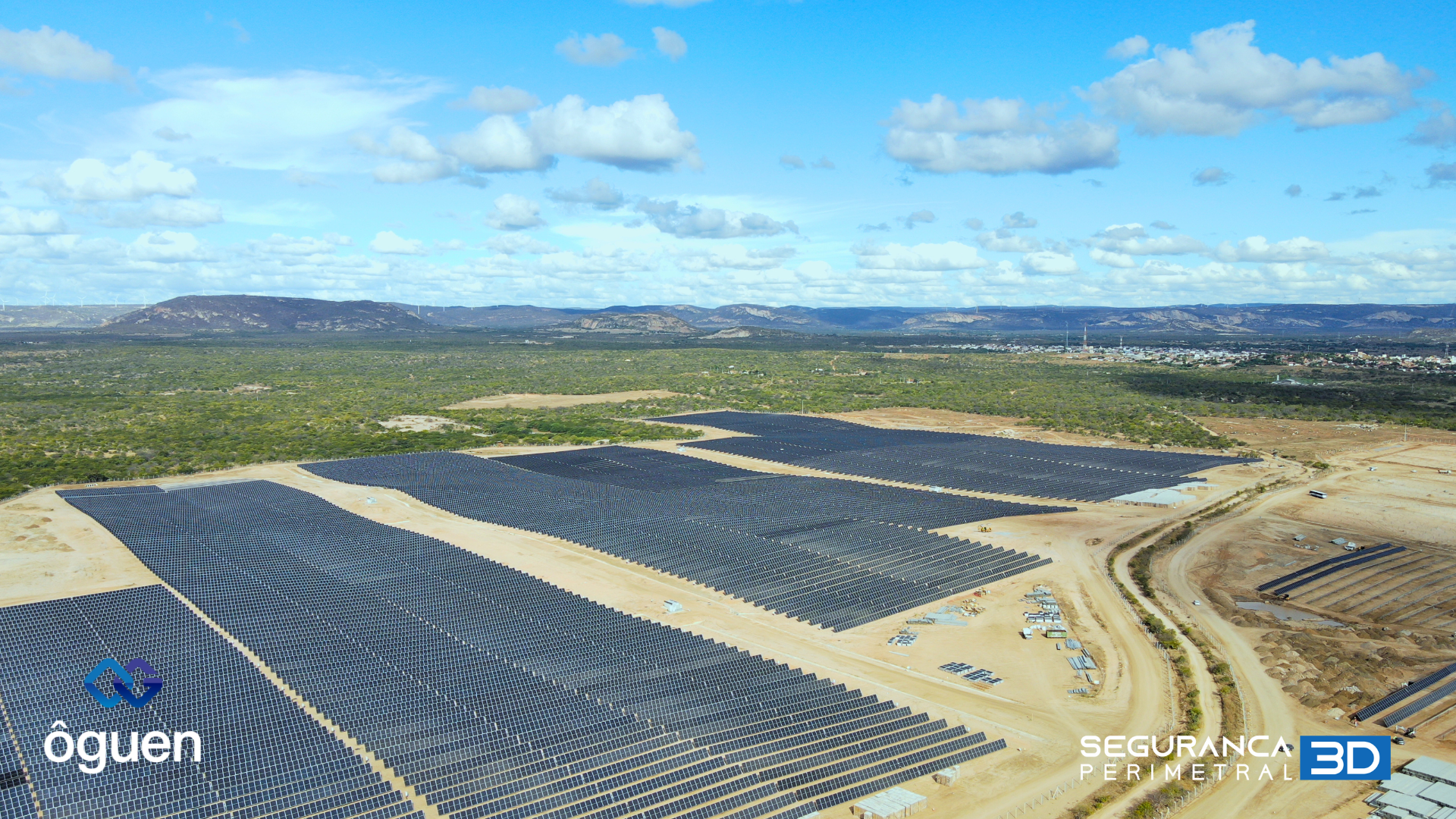 parque solar com proteção perimetral de radares magos