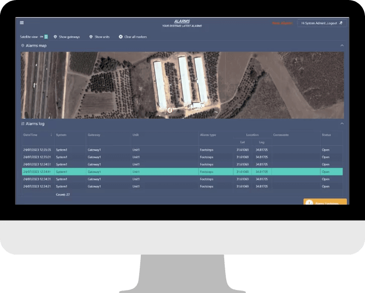 SensoGuard CCS software de controle dos sensores