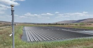 Radar de segurança de perímetro em usina solar