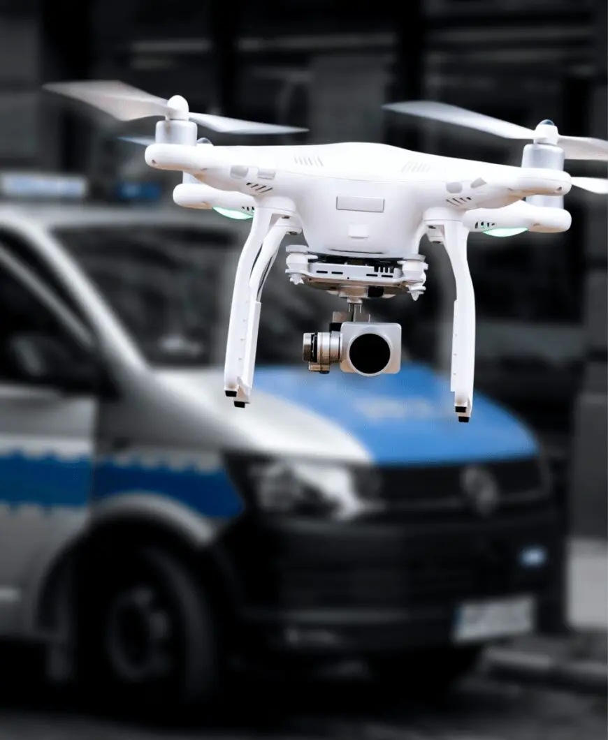 Drones para segurança pública Liveu