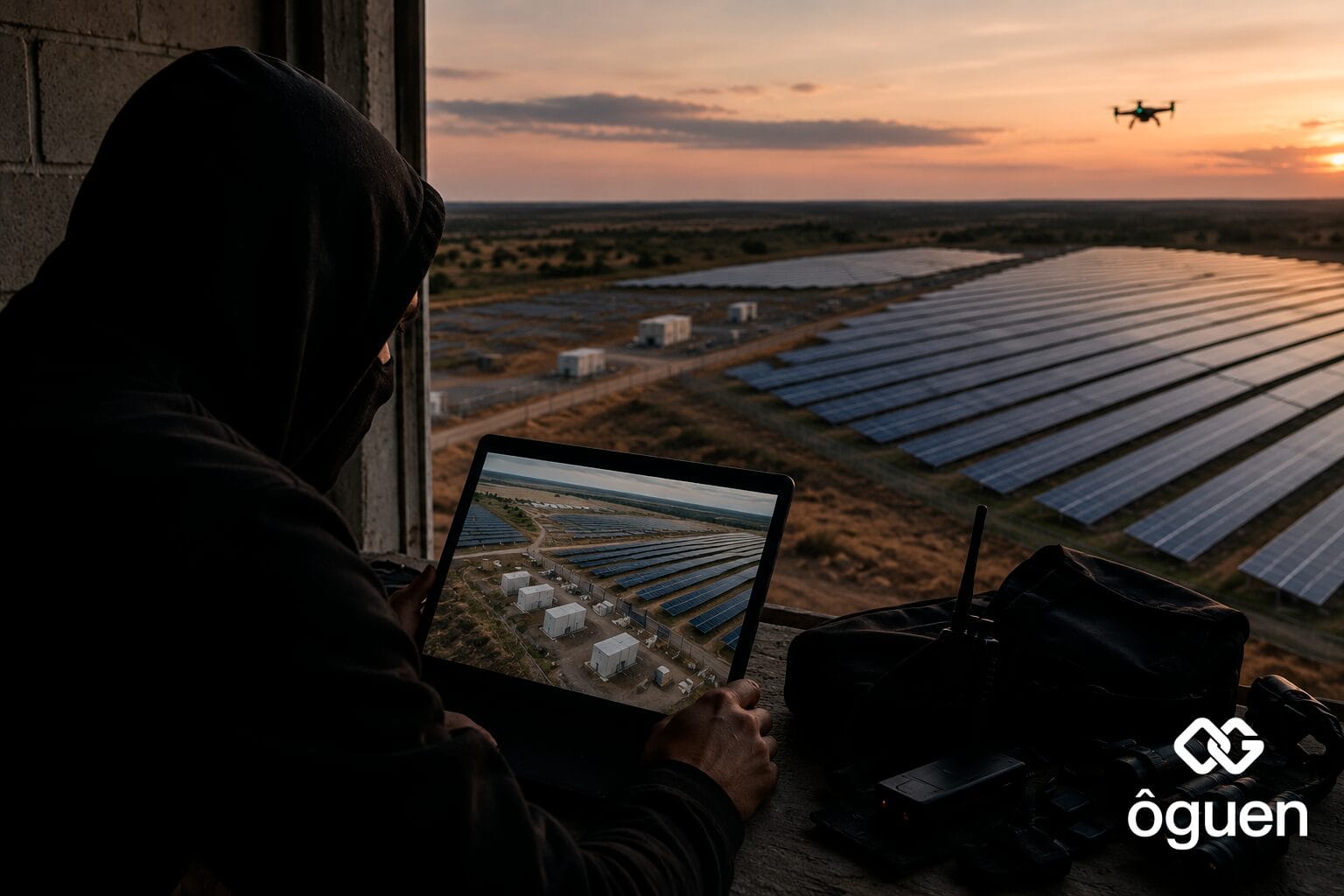 segurança de usinas solares
